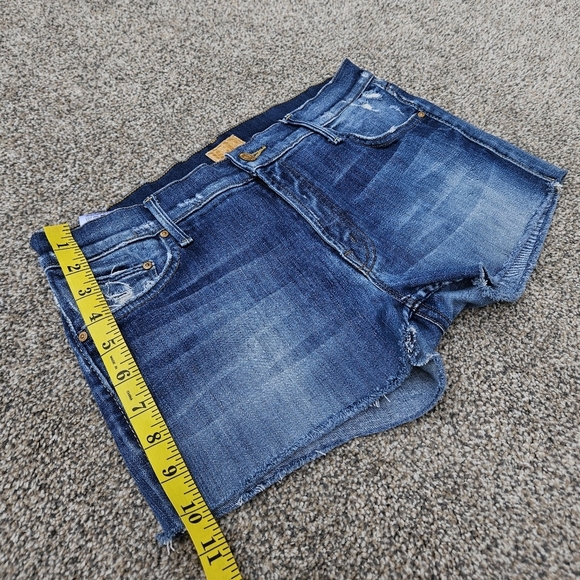 Mother The Dropout Tequila Truth Shorts Denim Cotton Stretch Jeans USA Size 28 - Picture 11 of 13